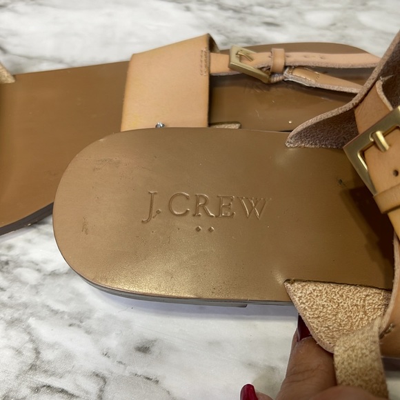 J. Crew Factory womens slingback sandal rhinestone shoe size 8 - Picture 7 of 13